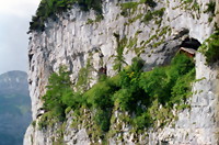 Das "Wildkirchli" von der Ebenalpbahn aus gesehen