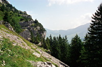 Blick von der Ebenalp über das Schwendibachtal