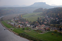 Blick von der Bastei nach Oberrathen