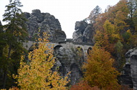 Basteibrücke von der Felsenburg aus gesehen