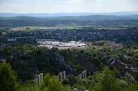 Blick vom Bromberg über den Center Parcs Hochsauerland