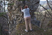 Burgmauer der Ruine Schalksburg