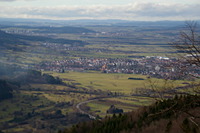 Blick von der Schalksburg zum Schwarzwald
