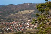 Blick vom Gräbelesberg über Albstadt-Laufen