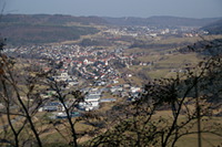 Blick vom Gräbelesberg nach Albstadt-Ebingen