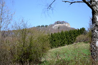 Die Schalksburg vom Obere-Halde-Weg aus gesehen
