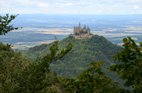 Burg Hohenzollern vom Trauffelsen gesehen