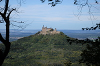 Ausblick auf die Burg Hohenzollern