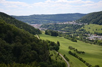 Blick vom Schönhaldefelsen über Ebingen