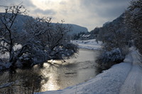 Winter im Donautal bei Neidingen