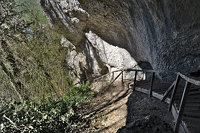 Wanderweg bei den Grotten im Fürstlichen Park Inzigkofen