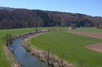 Aussicht vom Känzele im Fürstlichen Park Inzigkofen ins Donautal