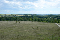 Aussicht vom Gänsewag zum Windpark Böttingen