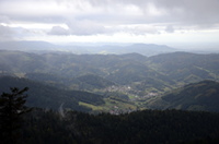 Blick vom Westweg beim Mummelsee nach Seebach und Ottenhöfen