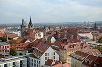 Blick über Erfurt vom Turm der Ägidienkirche
