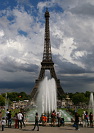 Der Eiffelturm von der Esplanade du Trocadéro