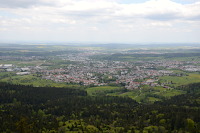 Aussicht von der Schinderluke &uuml;ber Weilstetten, Frommern und Balingen