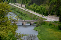 Nepomukbr&uuml;cke &uuml;ber die Donau bei Hausen im Tal