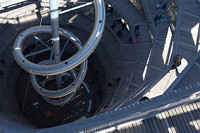 R&ouml;hrenrutsche im inneren des Aussichtsturms