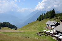 Blick von der Stafellalm hin&uuml;ber ins Vinschgau