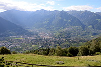 Blick auf Meran vom Greiter aus